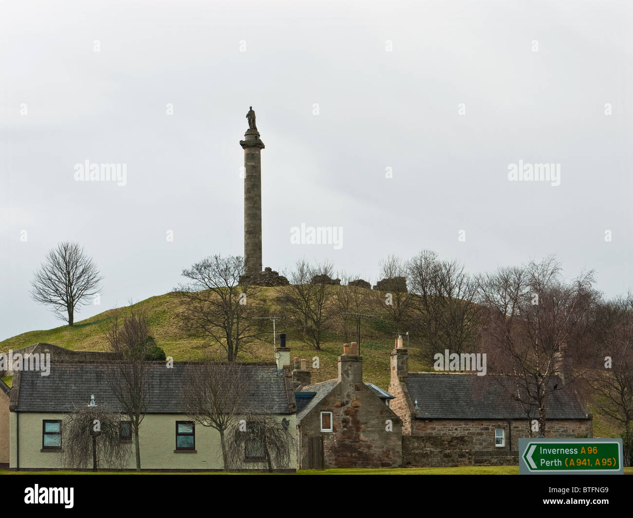 Duke of Gordon Monument, Lady Hill, Elgin, Scotland, UK Stock Photo