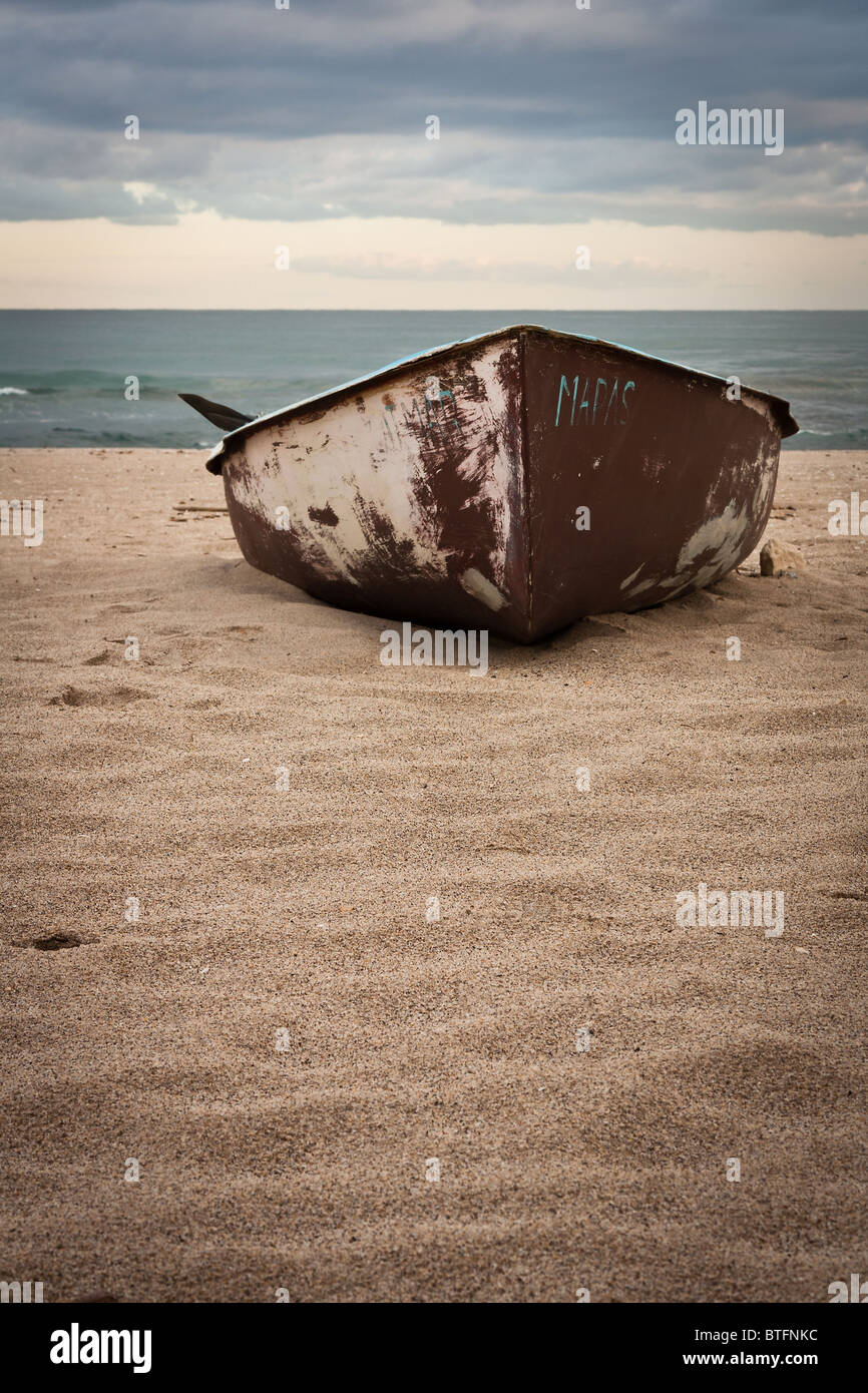 Rusty Boat Stock Image Image Of Beach, Blue, Lake, Chain   93113337