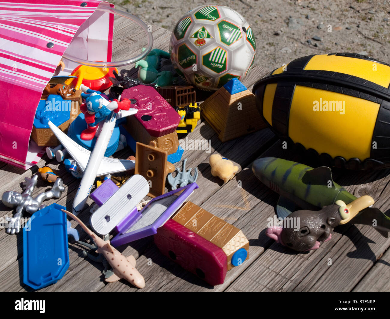 Bag of toys Stock Photo - Alamy