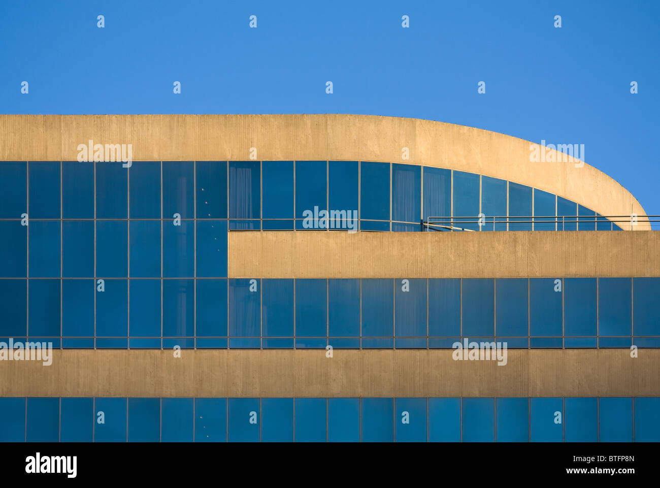 Modern office building in downtown Asheville, North Carolina Stock