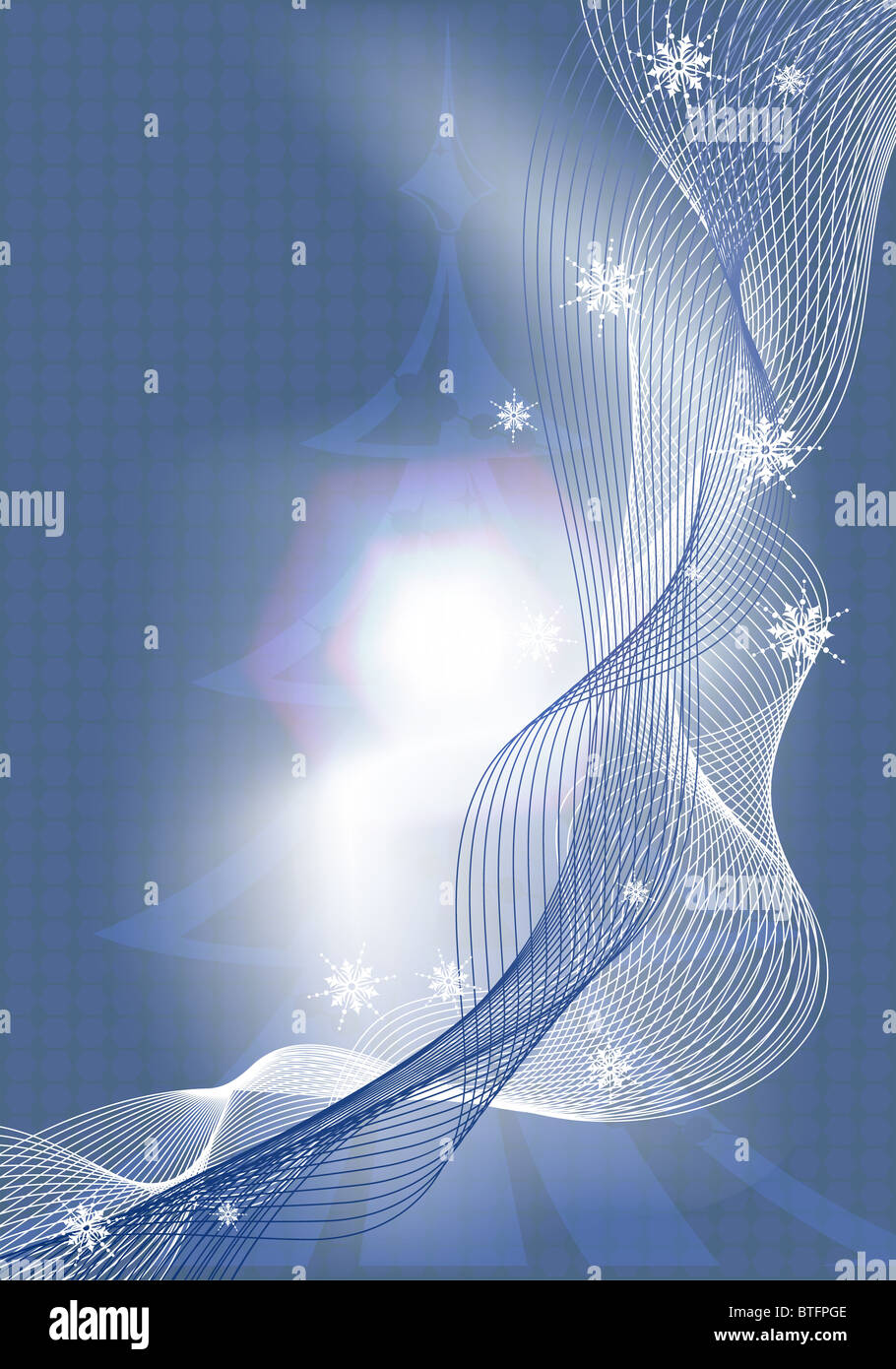 Christmas background with tree and snowflake, element for design ...