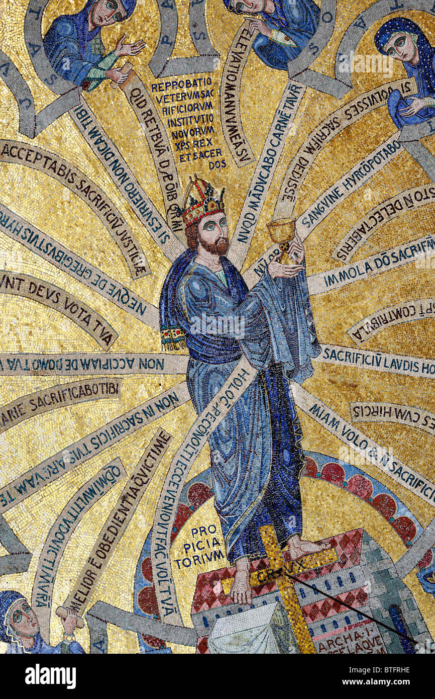 Hohenburg Abbey, Mont Sainte-Odile, Vosges Mountains, Alsace, France Stock Photo