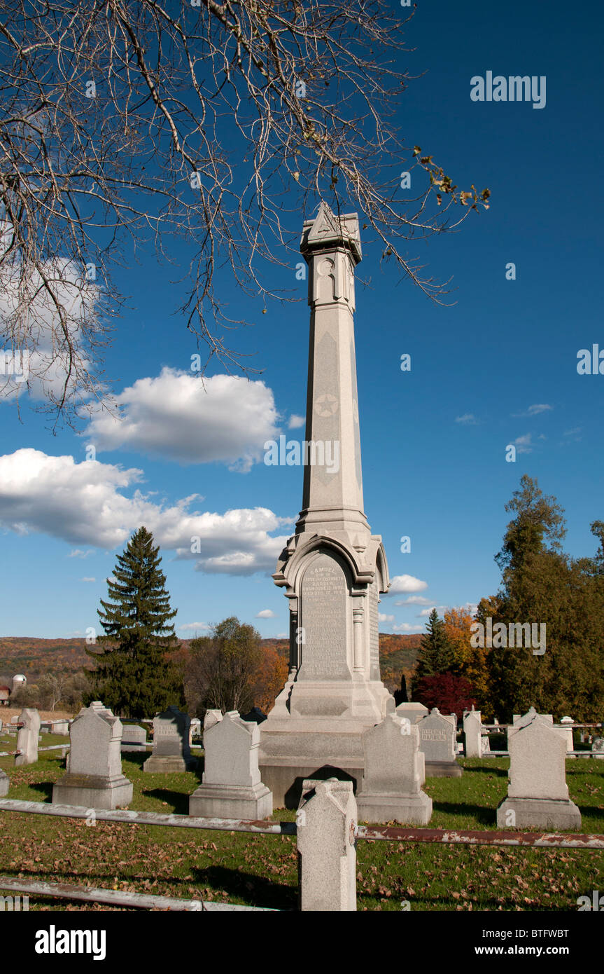 Cemetery in the town of Conesus, NY USA Stock Photo Alamy