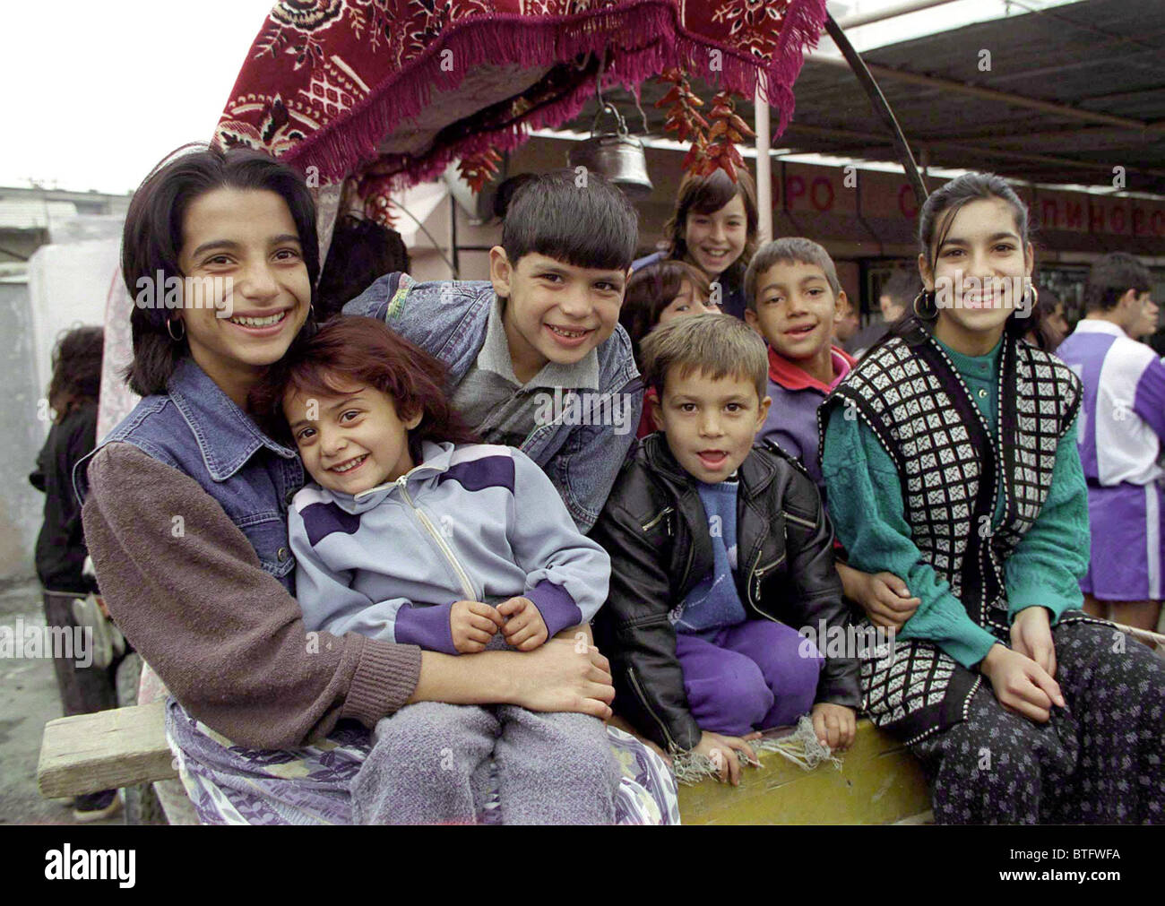 ROMA CHILDREN FROM STOLIPINOVO, BULGARIA Stock Photo - Alamy