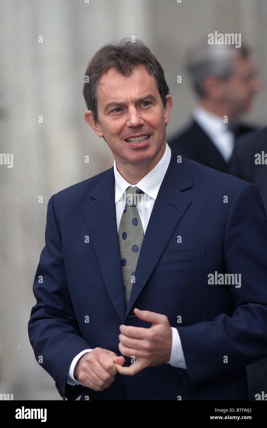 PRIME MINISTER TONY BLAIR AT A SERVICE OF THANKSGIVING FOR THE LIFE OF ...