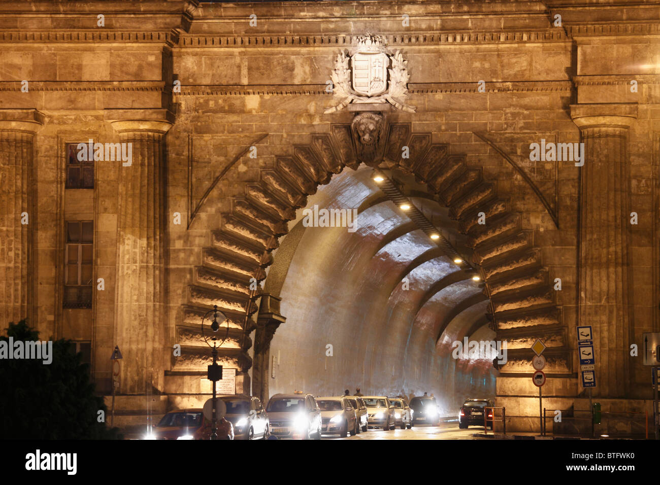 Hungary, Budapest, the Tunnel, Stock Photo