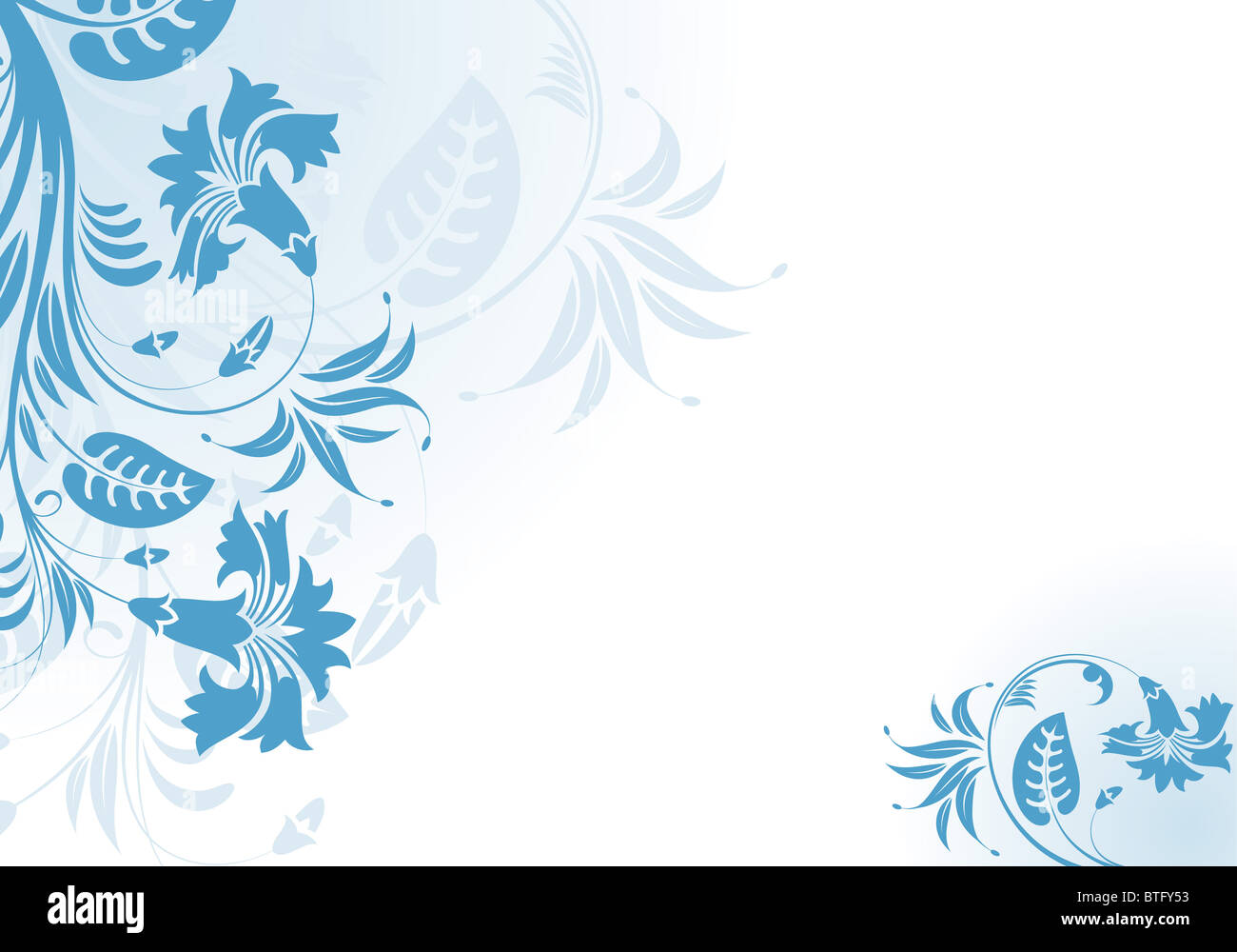 Floral Frame for design, vector illustration Stock Photo - Alamy