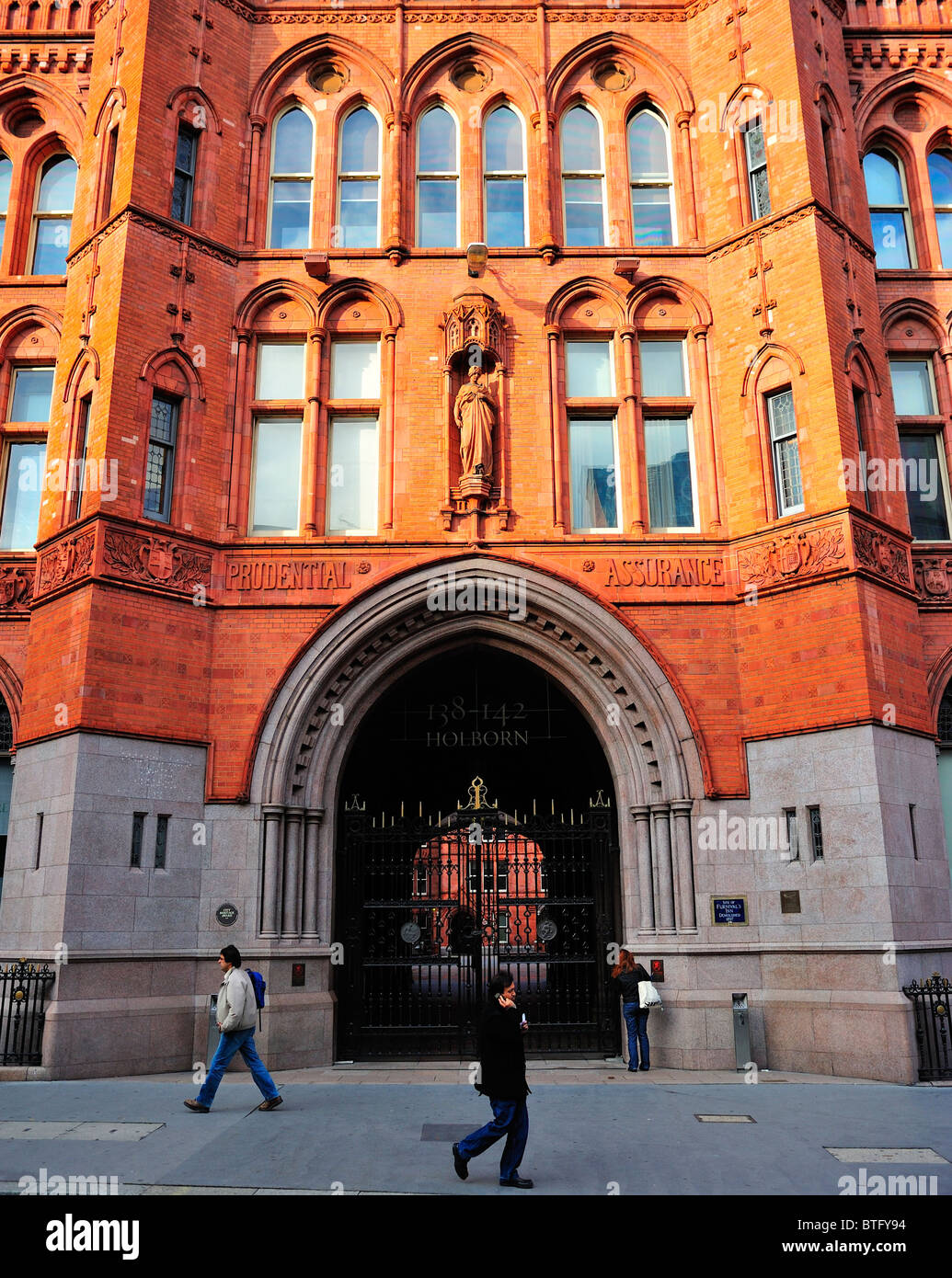 Prudential Assurance building in London Stock Photo