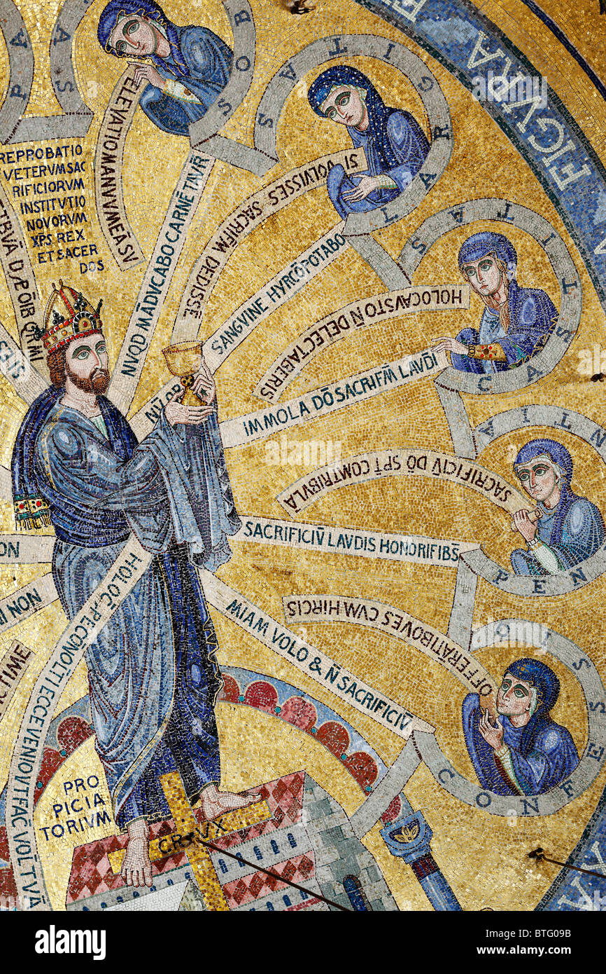 Hohenburg Abbey, Mont Sainte-Odile, Vosges Mountains, Alsace, France Stock Photo