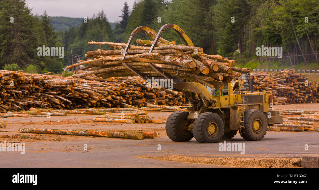COOS BAY, OREGON, USA Weyerhaeuser lumber mill Stock Photo Alamy