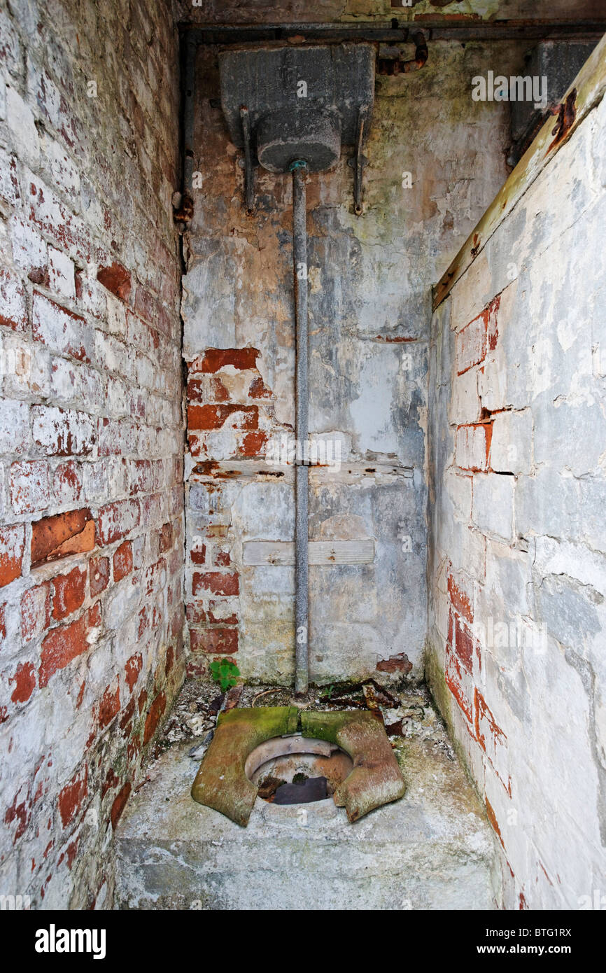 Decaying toilet block at Fort Dunree, Inishowen Peninsula, County Donegal, Ireland Stock Photo
