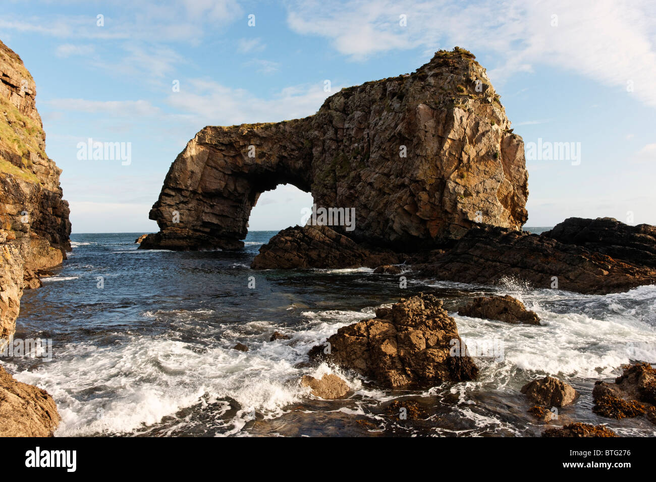 The Great Pollet Arch, Doagh Beg, Fanad Peninsula, County Donegal, Ulster, Ireland. Stock Photo