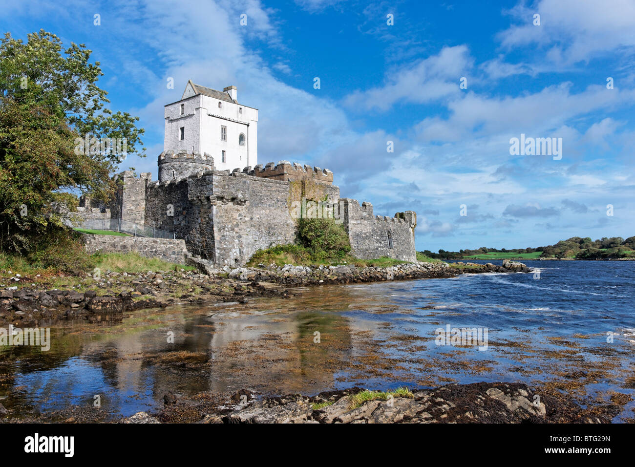 Doe Castle, near Creeslough, County Donegal, Ulster, Eire. Stock Photo