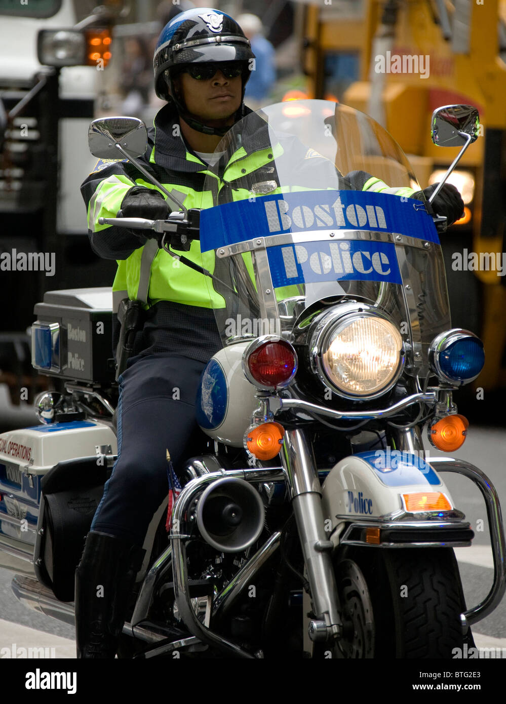 Boston Motorcycle Cop Stock Photo - Alamy