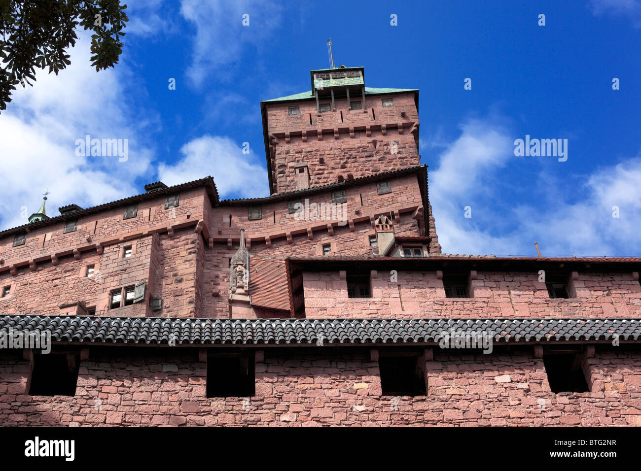 Haut-Koenigsbourg castle, Orschwiller, Alsace, France Stock Photo