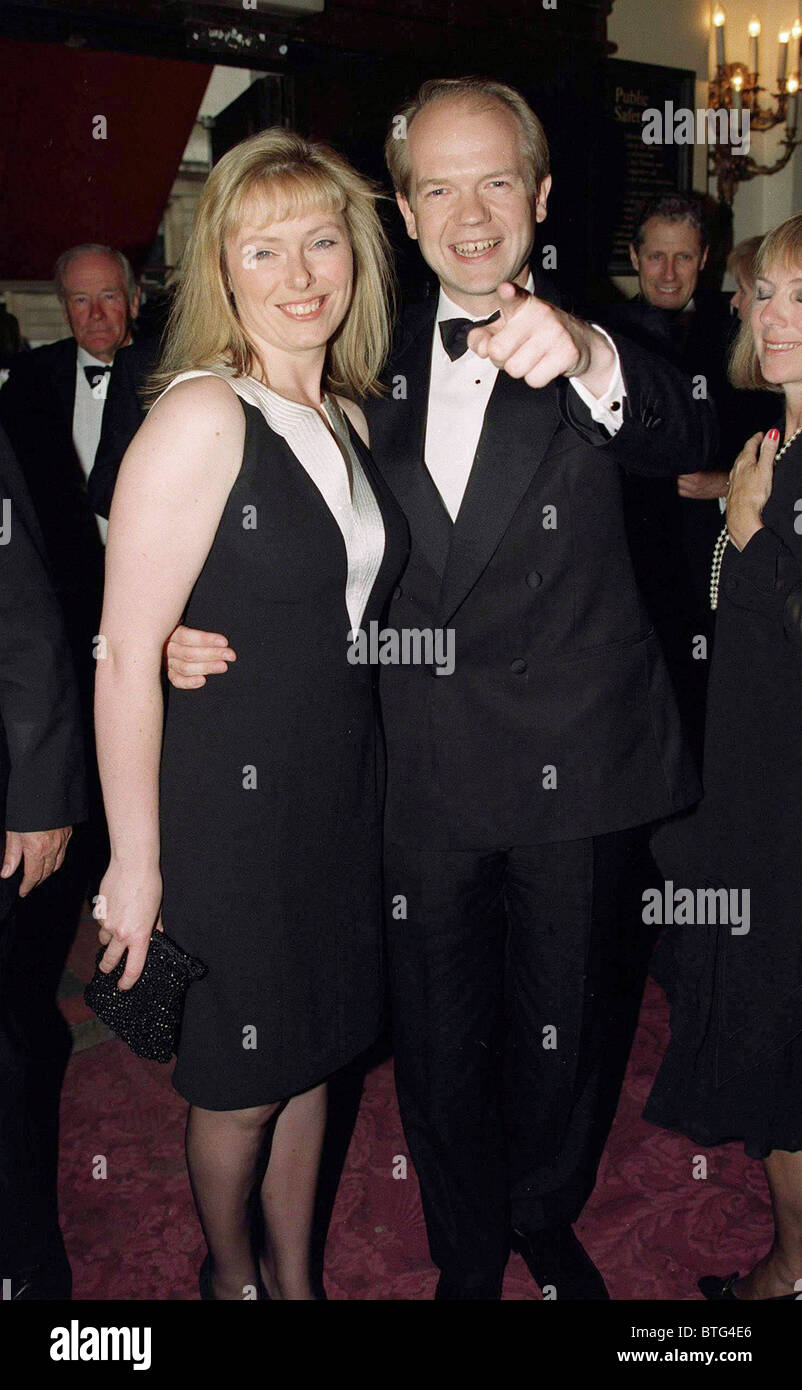 WILLIAM HAGUE AND FFION AT GALA PERFORMANCE AT THE ROYAL OPERA HOUSE, LONDON Stock Photo
