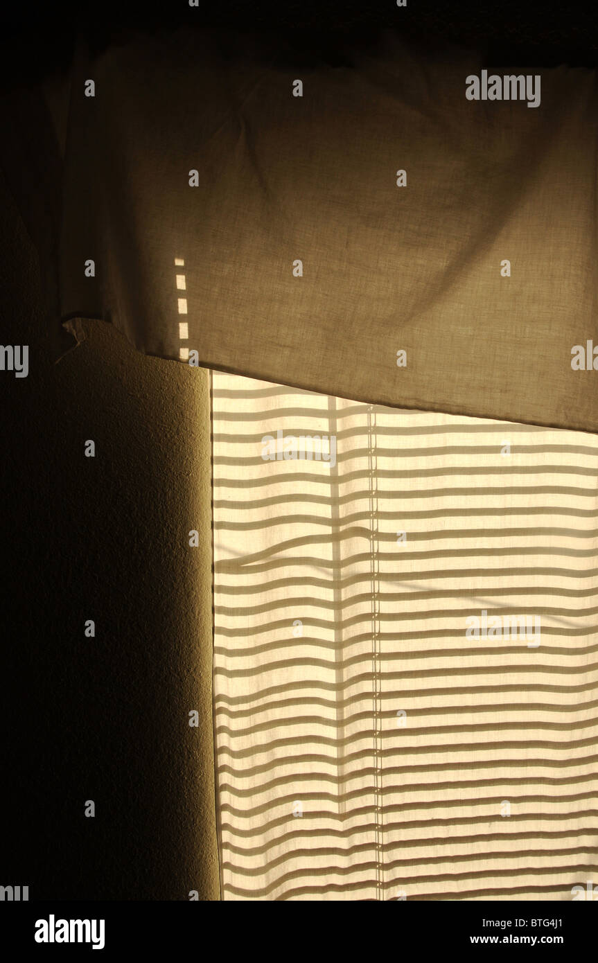 Shadows on curtains Stock Photo Alamy