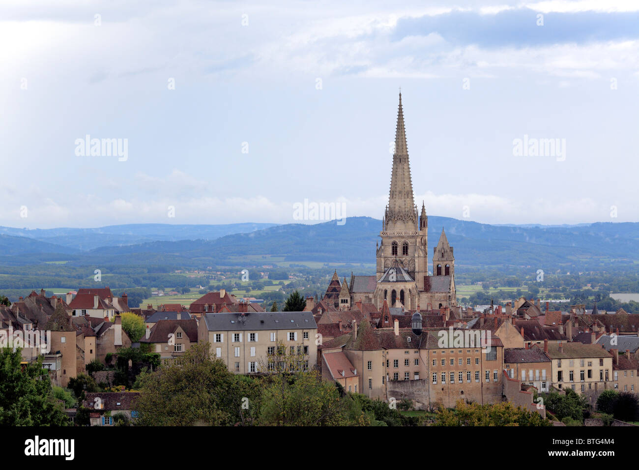 Autun Cathedral, Autun, Saone-et-Loire department, Burgundy, France Stock Photo