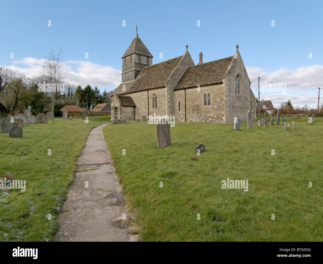 Winterbourne Monkton, Wiltshire, the Church of Mary Magdalene Stock Photo