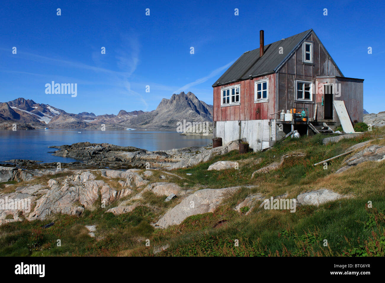 House in Greenland Stock Photo Alamy