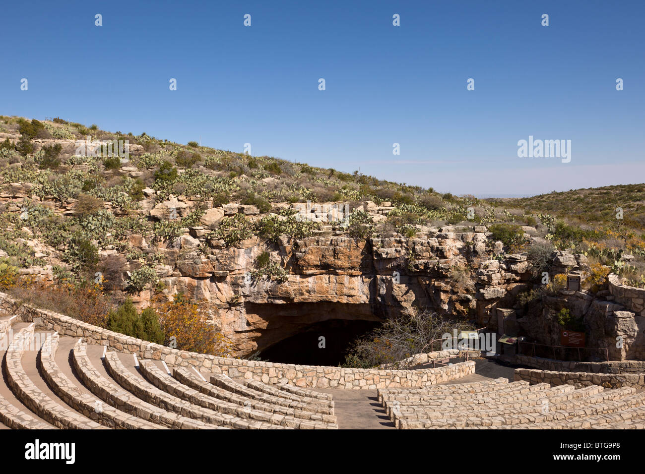 Amphitheater at Carlsbad Caverns National Park, a UNESCO World Heritage Site in southern New Mexico, USA. Stock Photo