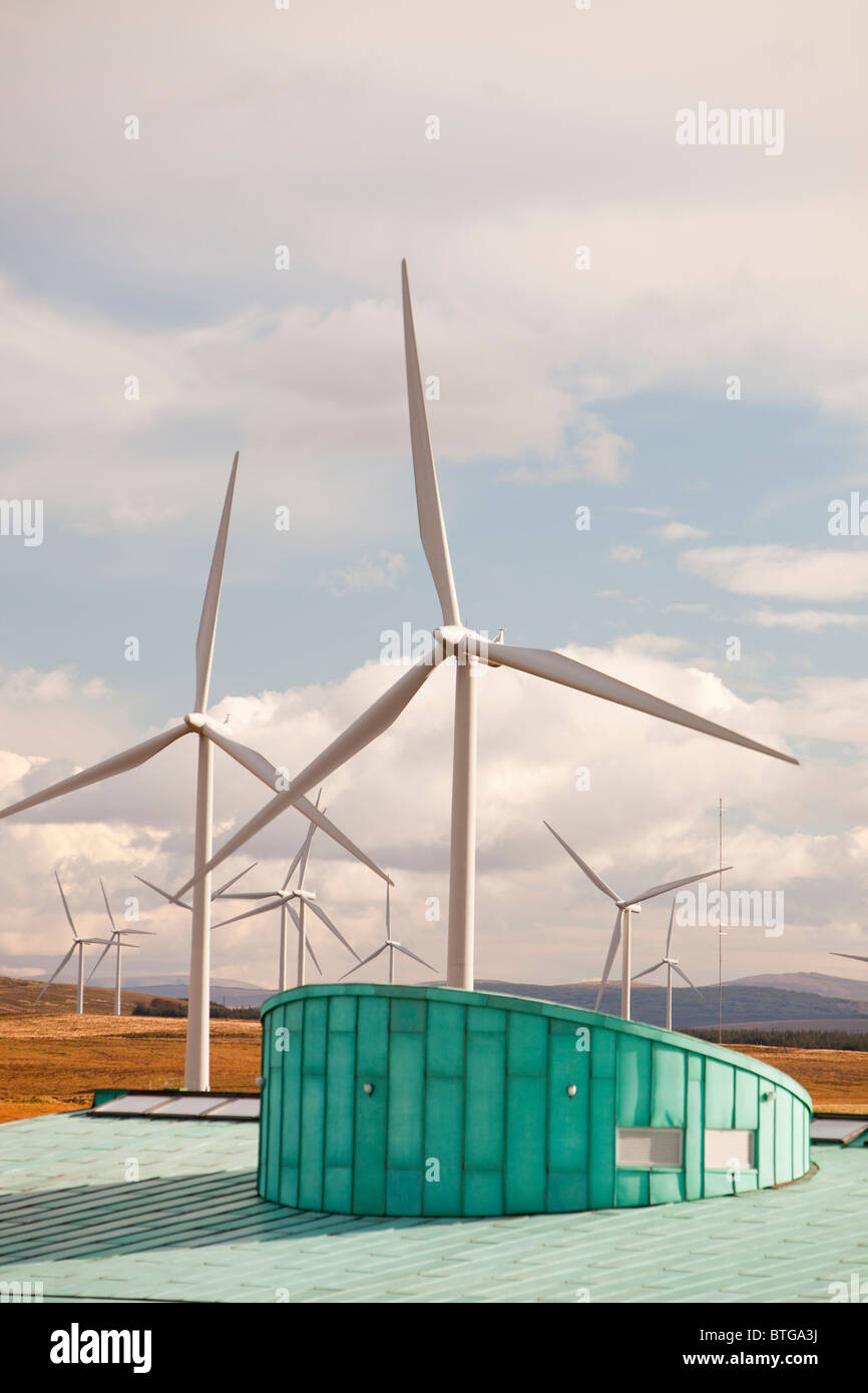 Whitlee wind farm south of Glasgow, Scotland, UK, is Europes largest