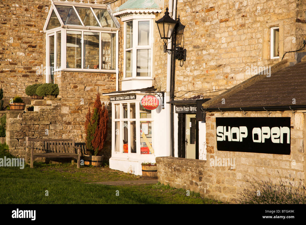 The Post Office at Reeth North Yorkshire England Stock Photo Alamy