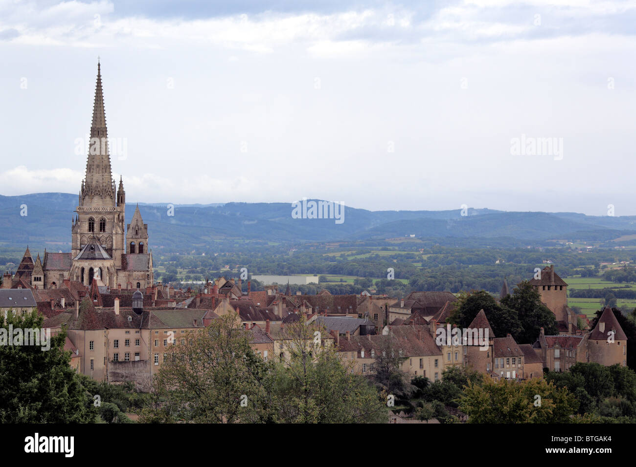 Autun Cathedral, Autun, Saone-et-Loire department, Burgundy, France Stock Photo