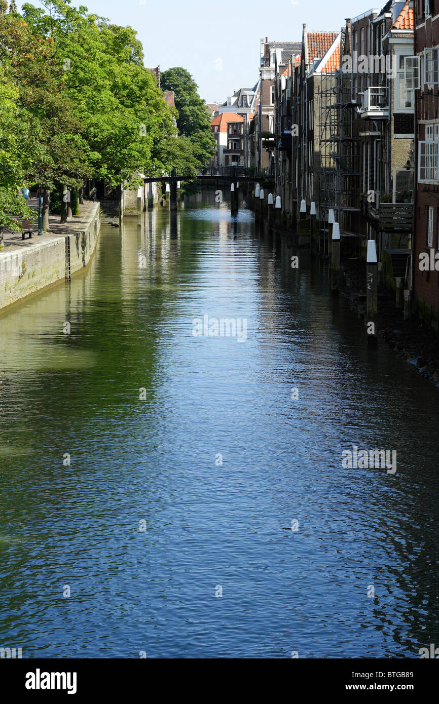 Wijnhaven canal with historic buildings