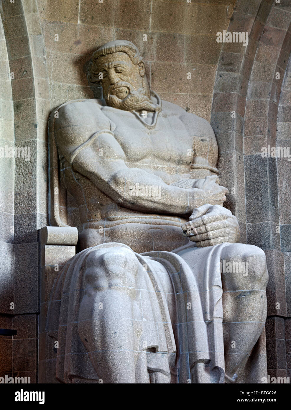 Sculpture inside monument to the Battle of the Nations (Völkerschlachtdenkmal), 1913, Leipzig