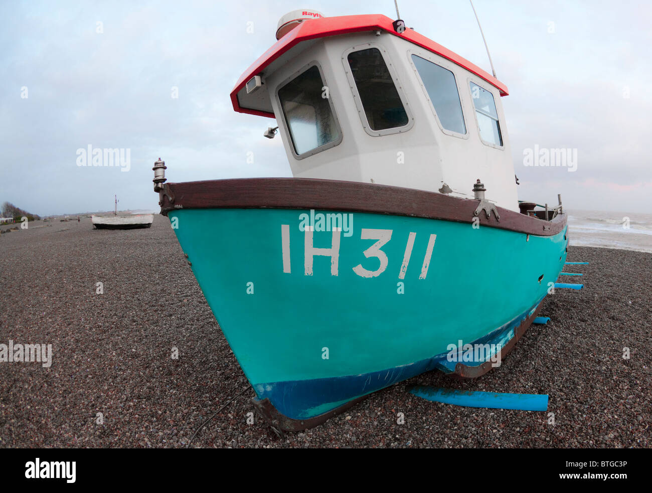 Blue hulled boat hi-res stock photography and images - Alamy