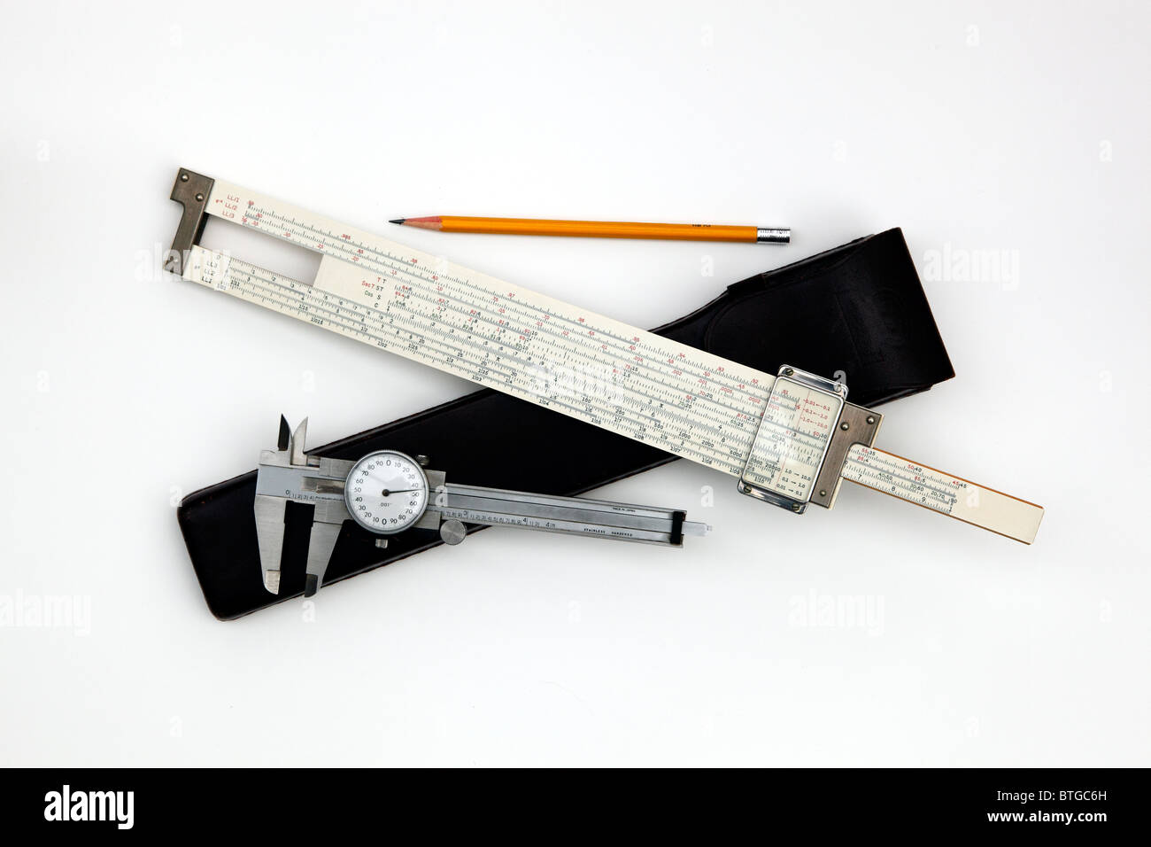A slide rule, dial caliper and pencil were the tools of