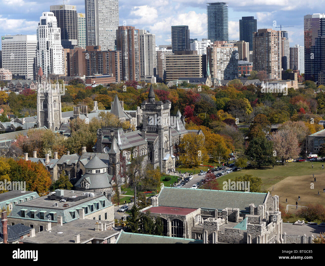 University of Toronto Central Campus, High View Stock Photo