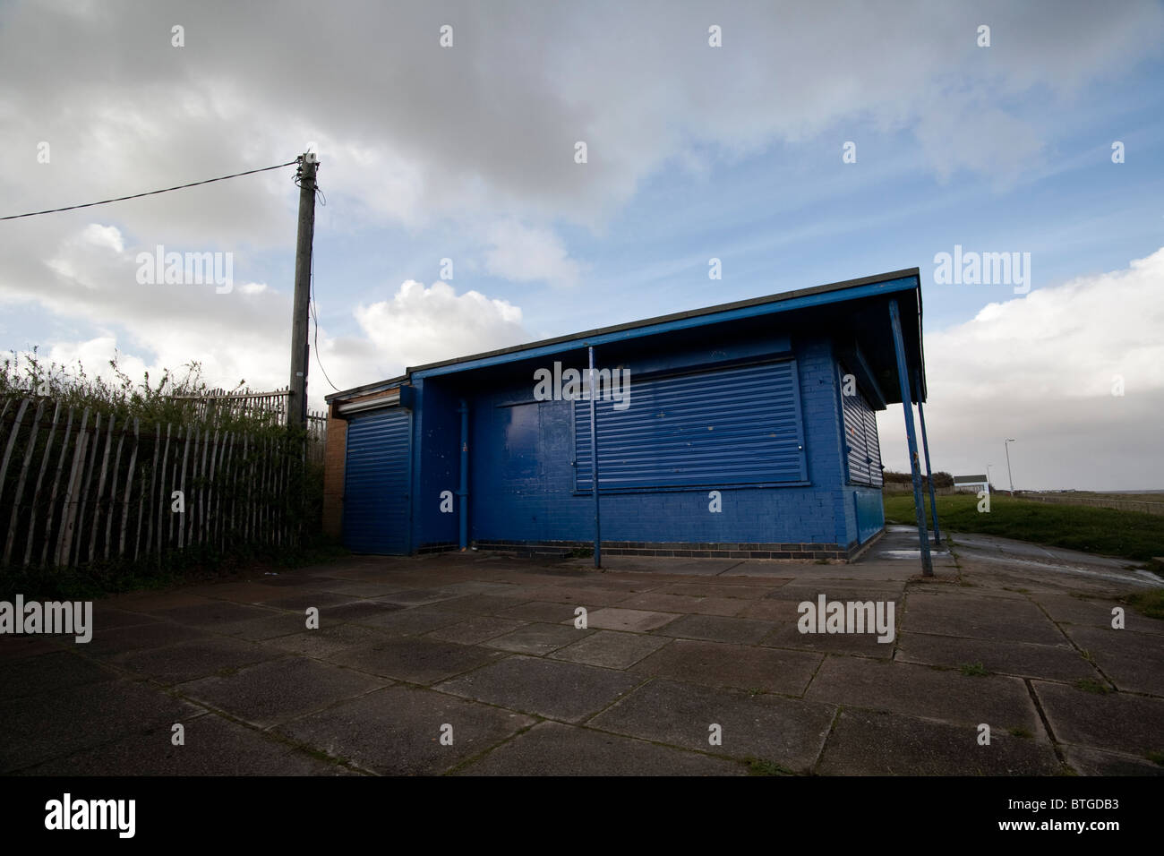 Beach Cafe out of season Chapel St Leonards, Nr Skegness, Lincolnshire