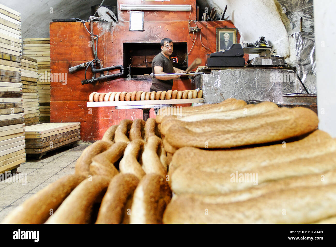 Old fashion Middle Eastern bakery Jerusalem Israel Stock Photo Alamy