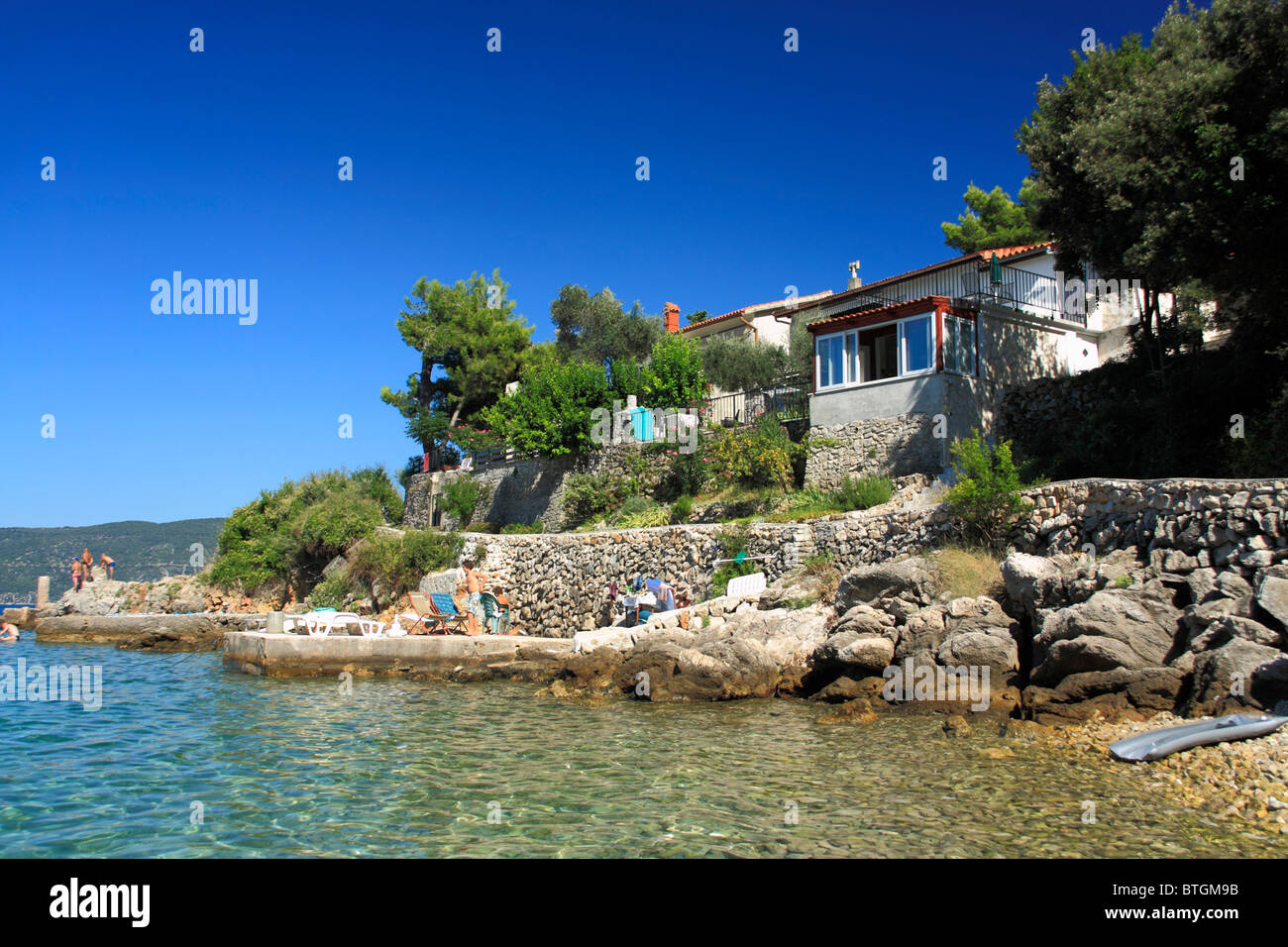 Valun village on Cres Island, Croatia Stock Photo - Alamy