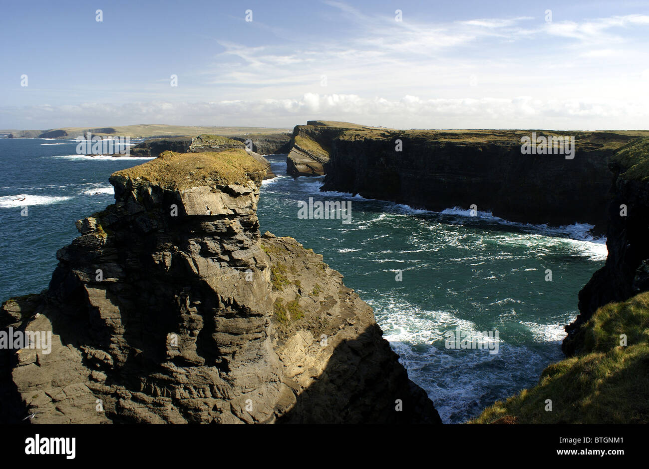 West Coast Of Ireland, Kilkee, County Clare, Ireland Stock Photo