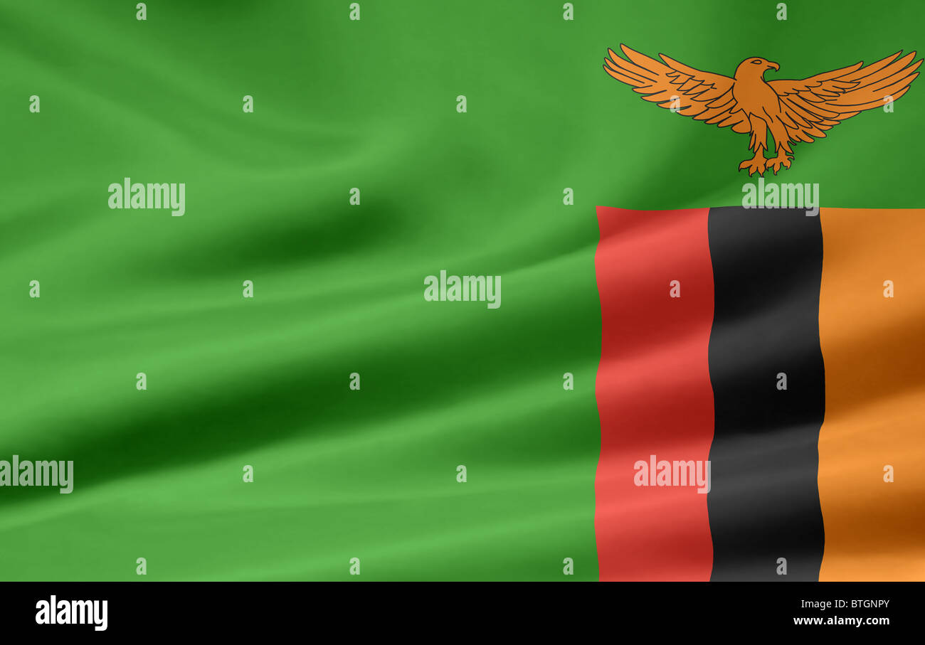 High resolution flag of Zambia Stock Photo Alamy