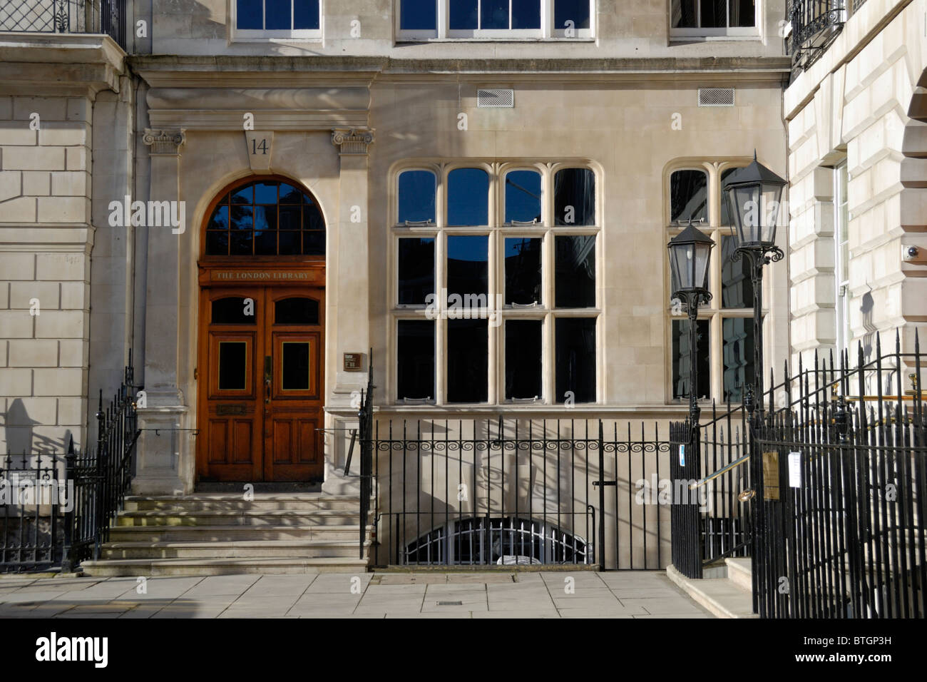 The London Library, St James’s Square, London, England Stock Photo