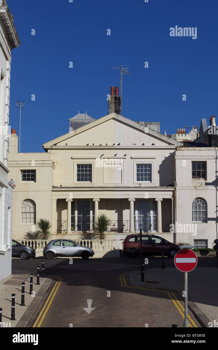 seaside terrace, st leonards on sea, east sussex. Stock Photo