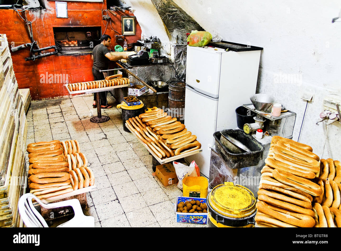 Old fashion Middle Eastern bakery Jerusalem Israel Stock Photo Alamy