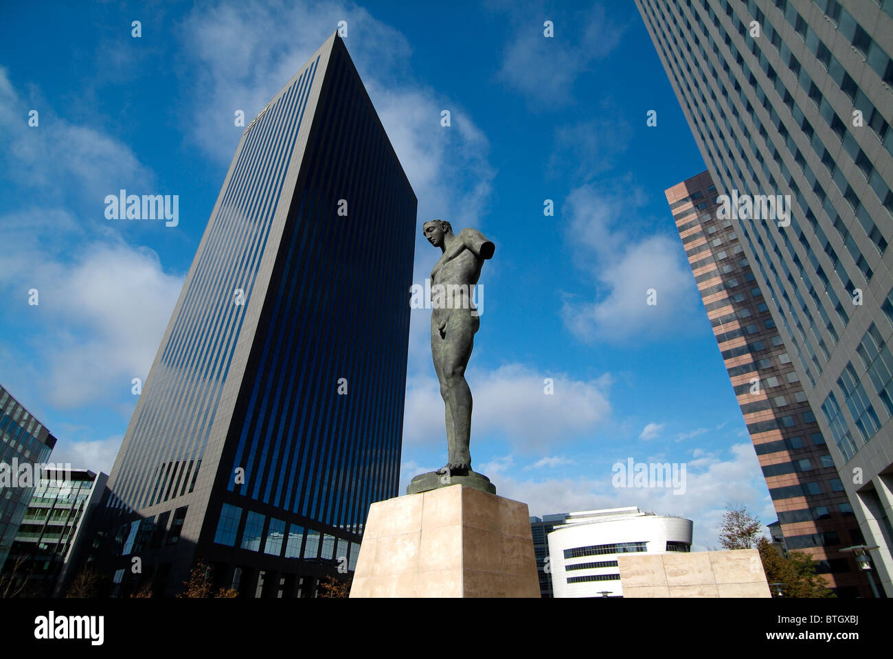Statue in La Défense district in Paris, Capital of France Stock Photo