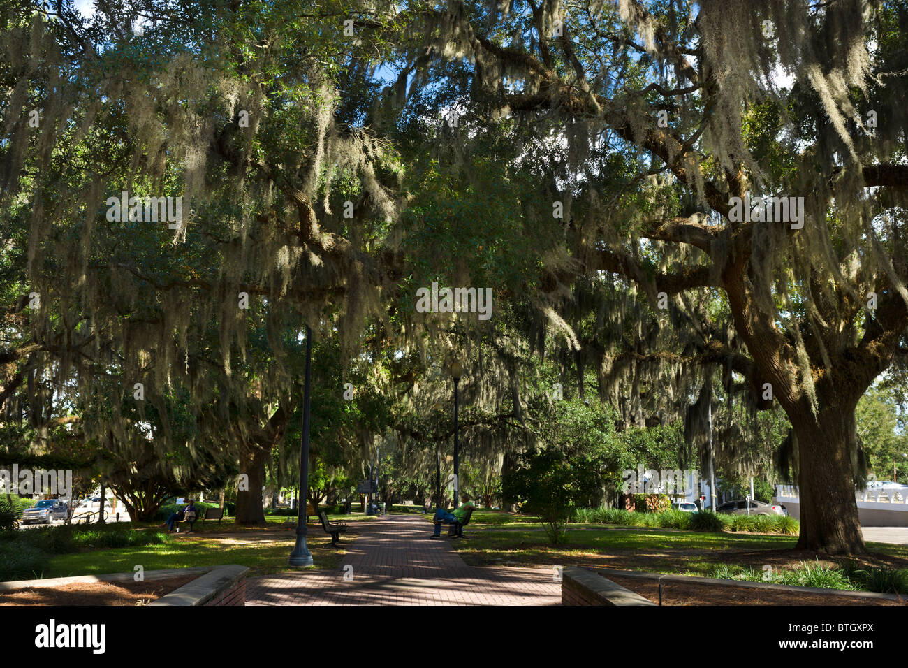 Chain of Parks on Park Avenue in the historic city center, Tallahassee