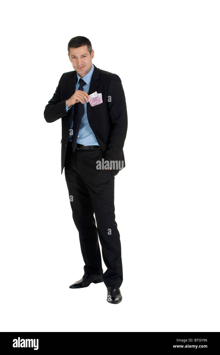 businessman with money Stock Photo