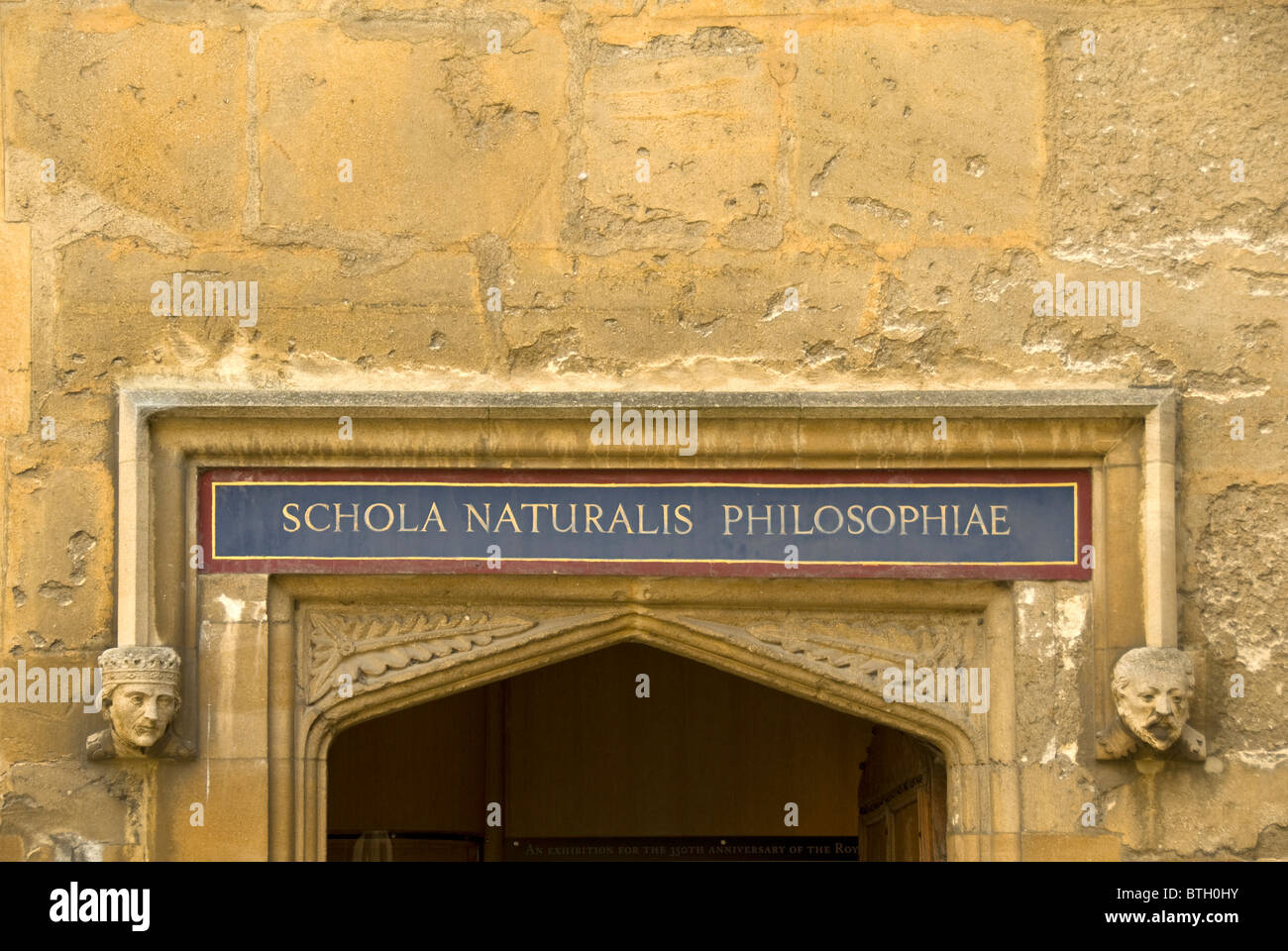 Schola Naturalis Philosophiae, Bodleian Library, University, Oxford, Oxfordshire, England, UK Stock Photo