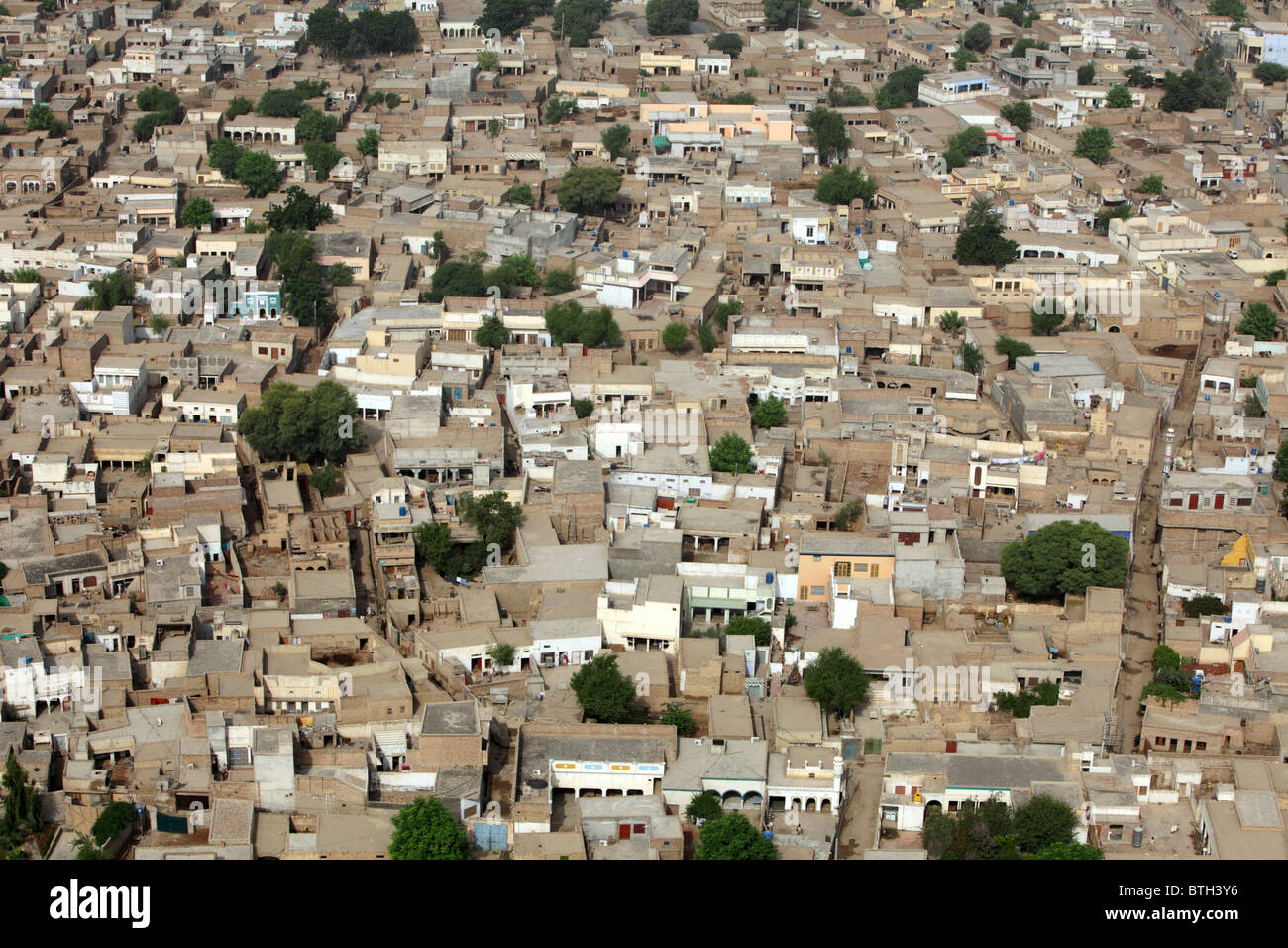 View of the city, Taunsa, Pakistan Stock Photo