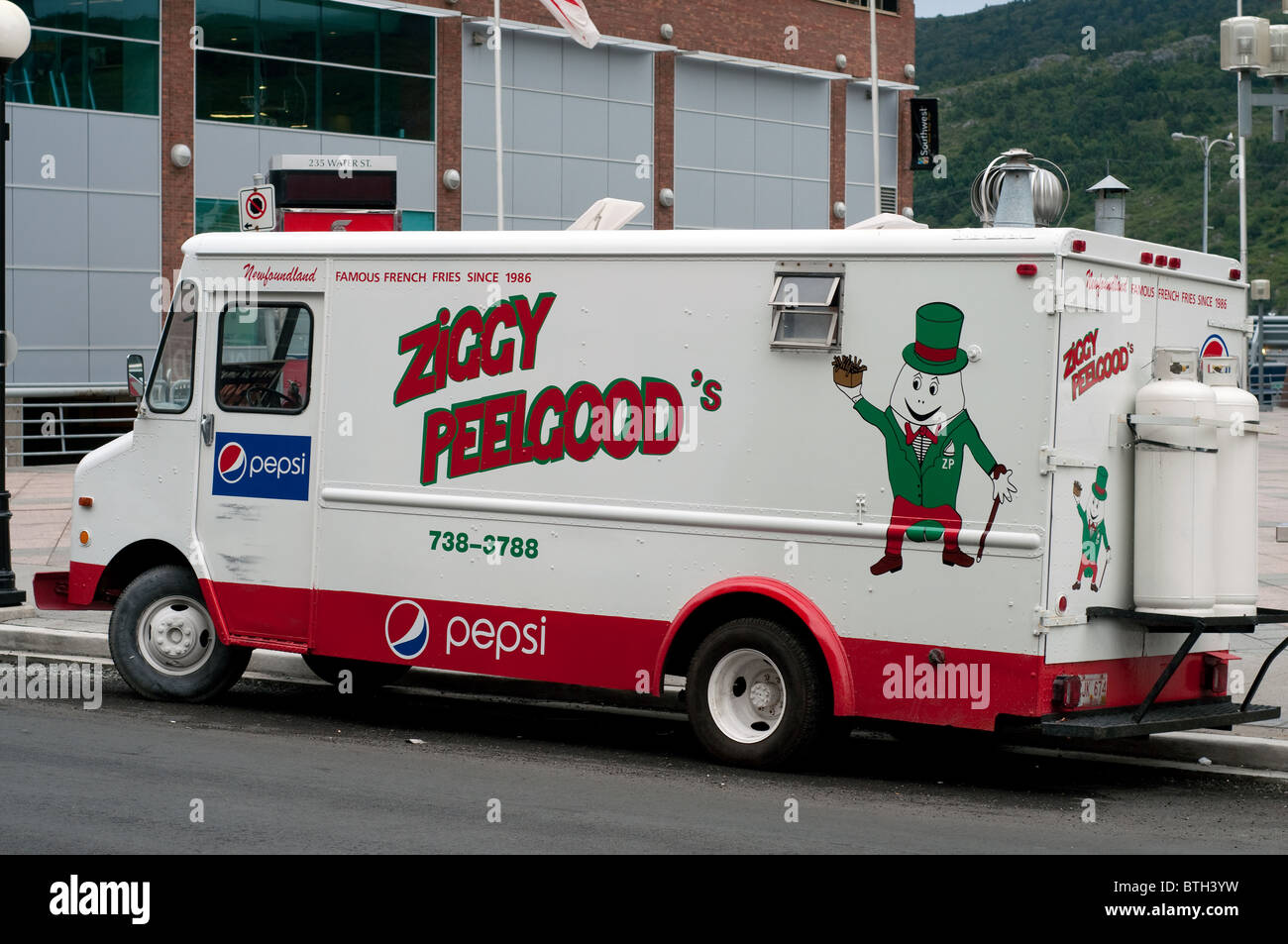 Chip Truck Selling French Fries On The Streets In St John's