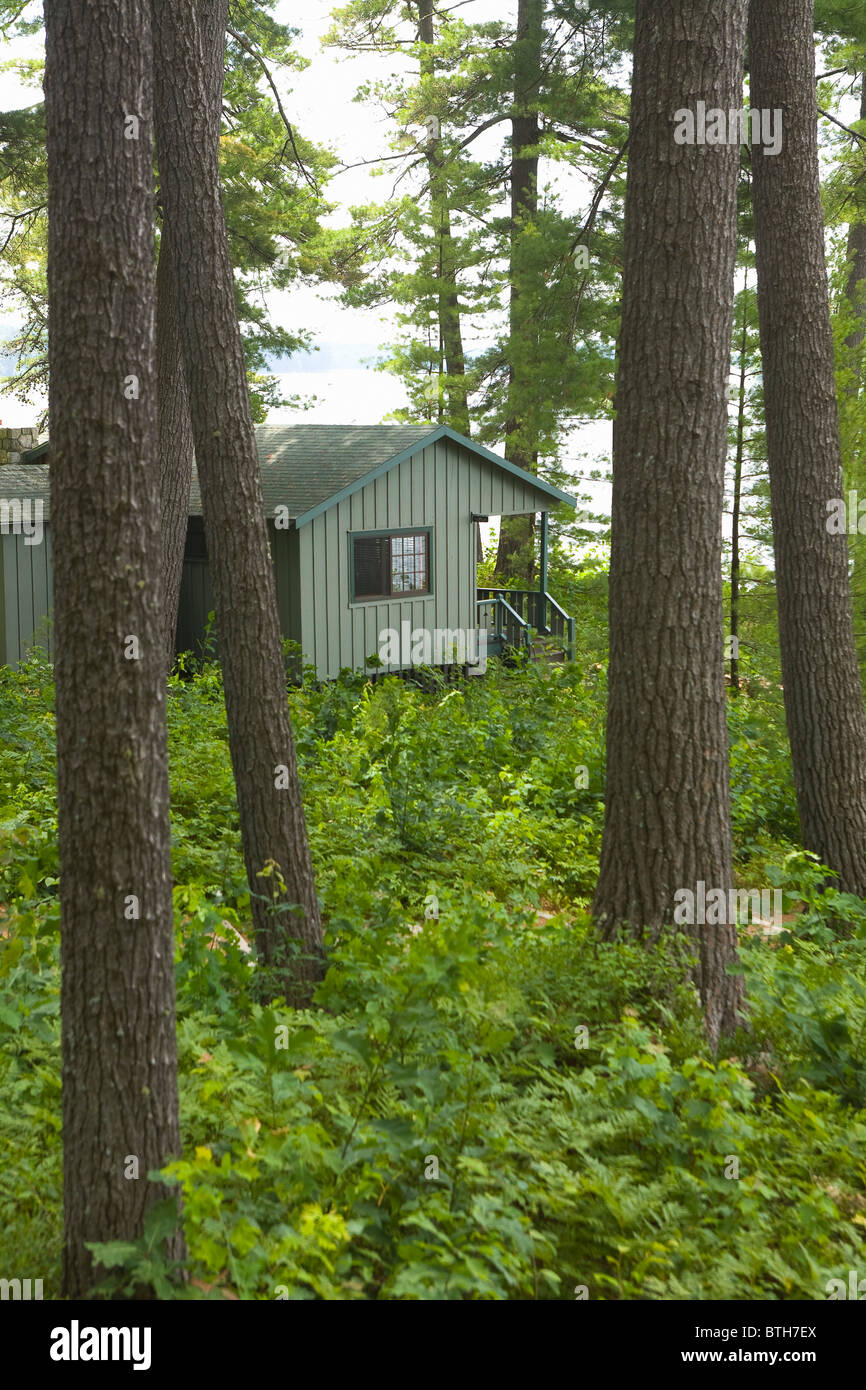 Rental Cabin at Migis Lodge Sebago Lake Maine Stock Photo Alamy