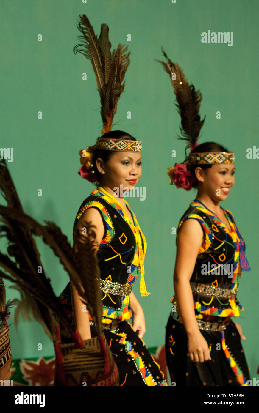 Tribal Dancers Kota Kinabalu Sabah Borneo Malaysia Stock ...