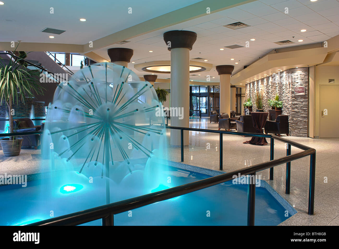 water fountain indoor banquet hall Stock Photo Alamy